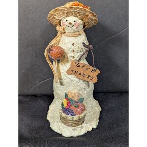 Enesco 2006 Snowsnickle Limited Edition Christmas Snowman Collectible Statue 5"